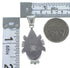 Southwest Turquoise Inlay Silver Pendant EX44411