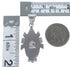 Southwest Silver Turquoise Inlay Pendant EX44413