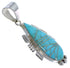 Southwest Turquoise And Sterling Silver Pendant EX44419