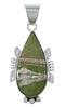Turquoise And Opal Inlay Silver Pendant EX44422