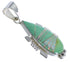 Southwest Turquoise And Opal Silver Pendant EX44423