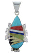 Multicolor Sterling Silver Southwest Pendant EX44430