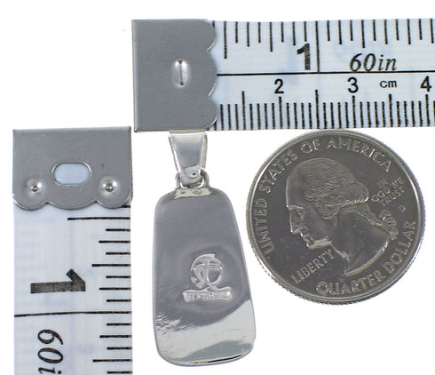 Multicolor Inlay Sterling Silver Slide Pendant EX44458