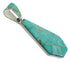 Turquoise Inlay Reversible Silver Pendant EX44469