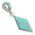 Turquoise Opal Inlay Silver Pendant EX44329