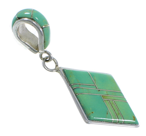 Genuine Sterling Silver And Turquoise Pendant EX44339