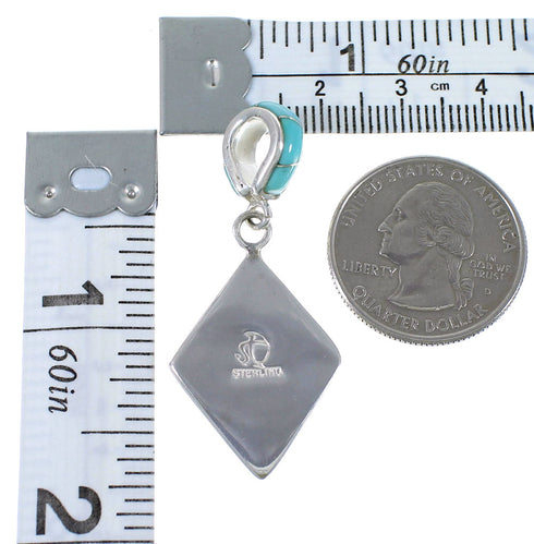 Southwest Multicolor And Sterling Silver Pendant EX44349