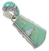 Turquoise And Opal Genuine Sterling Silver Pendant EX44360