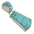 Turquoise Inlay And Sterling Silver Pendant EX44368