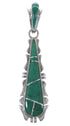 Sterling Silver And Turquoise Slide Pendant EX44382
