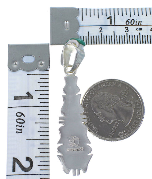 Sterling Silver And Turquoise Slide Pendant EX44382