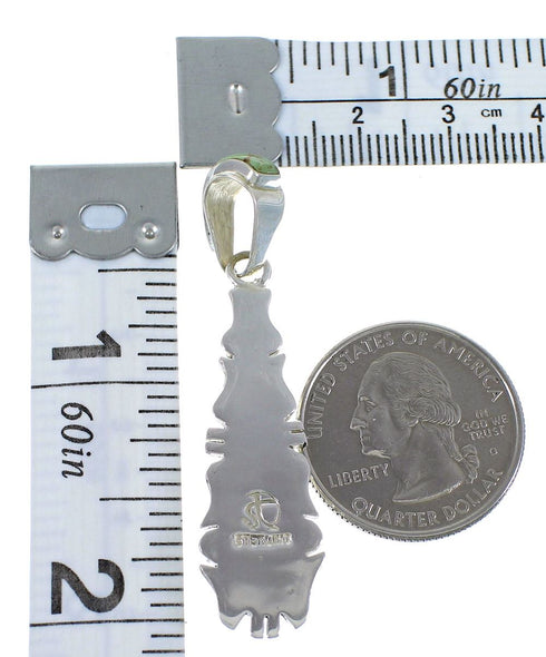 Turquoise And Opal Inlay Silver Pendant EX44389