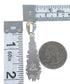 Turquoise And Opal Inlay Silver Pendant EX44389