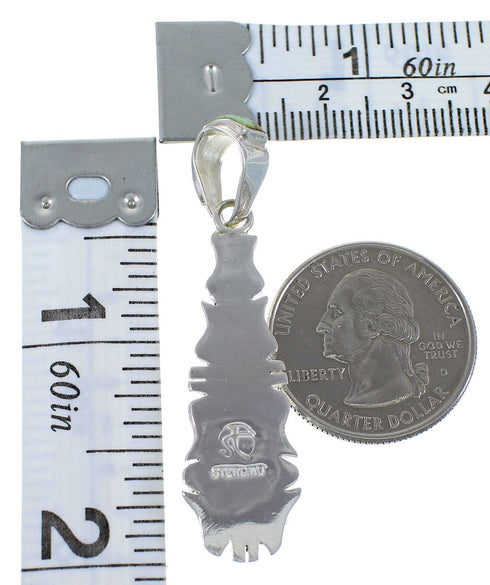 Southwestern Turquoise Opal Silver Pendant EX44390