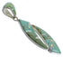 Southwest Turquoise And Opal Silver Pendant AX48831