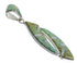 Southwest Authentic Sterling Silver Turquoise And Opal Pendant AX48833