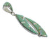 Southwestern Jewelry Silver Turquoise And Opal Pendant AX49010