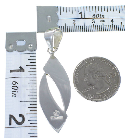 Southwestern Jewelry Silver Turquoise And Opal Pendant AX49010