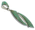 Southwestern Sterling Silver Turquoise Inlay Pendant AX48855