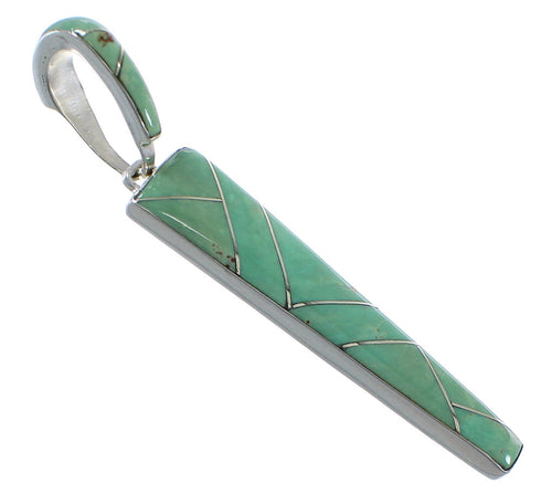 Genuine Sterling Silver Turquoise Pendant CX46216