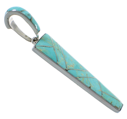 Sterling Silver Southwest Turquoise Pendant CX46224