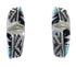 Multicolor Inlay Southwestern Silver Hoop Earrings AX23872