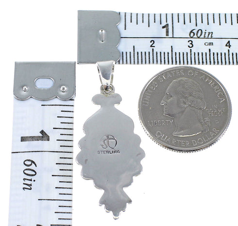 Southwest Turquoise And Sterling Silver Pendant CX46058