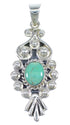 Southwest Turquoise Sterling Silver Jewelry Pendant CX46072