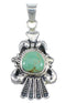 Sterling Silver Turquoise Southwest Pendant CX46094
