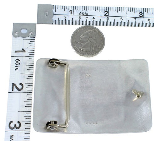 George Phillips Kokopelli Silver Hopi Indian Belt Buckle EX48110