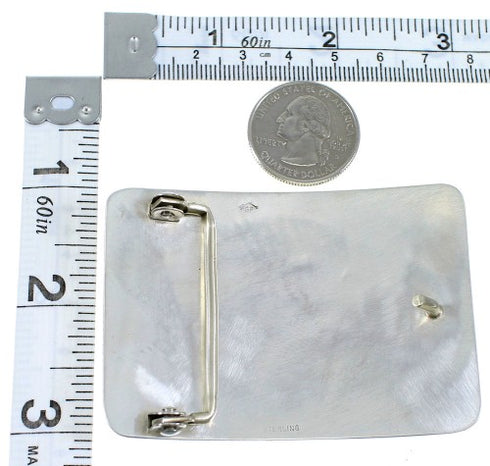 George Phillips Hopi Bear Bear Paw Sterling Silver Belt Buckle EX48116