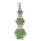 Turquoise Southwest Inlay Sterling Silver Pendant CX47235