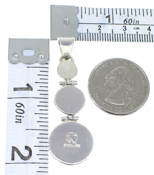 Opal And Turquoise Southwest Sterling Silver Pendant Jewelry CX47311