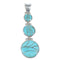 Southwest Turquoise Sterling Silver Pendant Jewelry CX47322