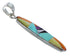 Southwest Multicolor Inlay Sterling Silver Pendant EX48793