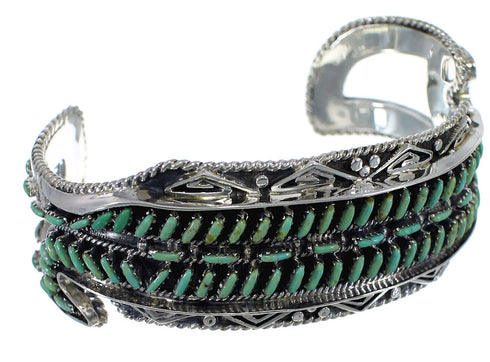 High Quality Silver Water Waves Turquoise Cuff Bracelet CX47610