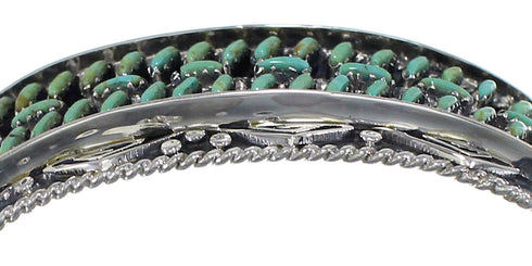 High Quality Silver Water Waves Turquoise Cuff Bracelet CX47610