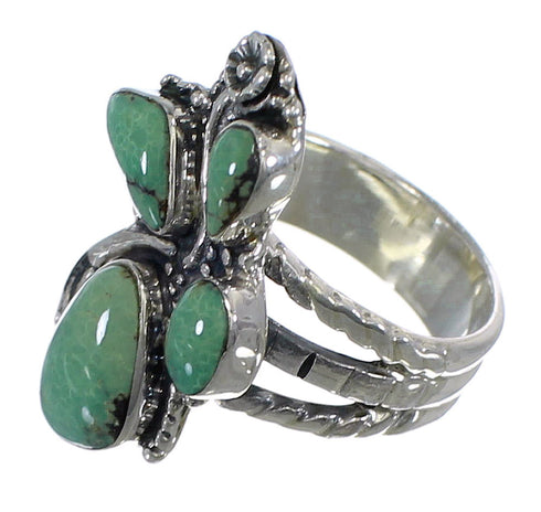 Turquoise Genuine Sterling Silver Southwest Ring Size 5-3/4 CX49807