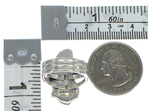 Turquoise Genuine Sterling Silver Southwest Ring Size 5-3/4 CX49807