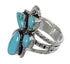 Turquoise Southwest Authentic Sterling Silver Ring Size 5-1/2 CX49826