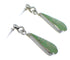 Turquoise Inlay Silver Tear Drop Earrings AX48408