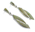 Turquoise Inlay Southwest Sterling Silver Post Dangle Earrings AX48526