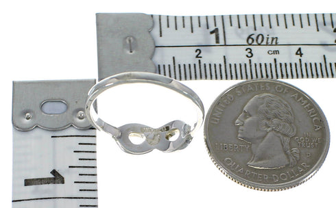 Multicolor Sterling Silver Infinity Southwest Ring Size 6-1/4 CX47583