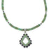 Sterling Silver And Turquoise Inlay Necklace Set EX47617