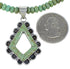 Sterling Silver And Turquoise Inlay Necklace Set EX47617