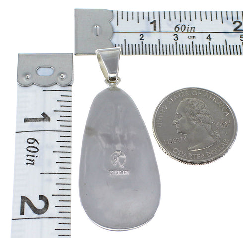 Sterling Silver Turquoise Southwestern Pendant AX47871