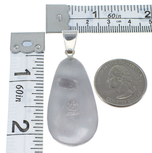 Southwestern Silver Turquoise Pendant AX47873