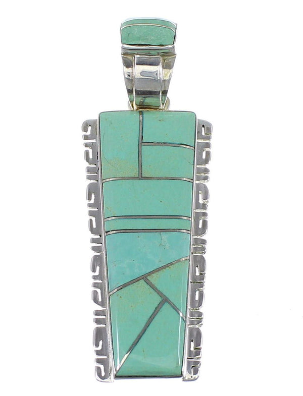 Turquoise Jewelry Sterling Silver Pendant AX47900