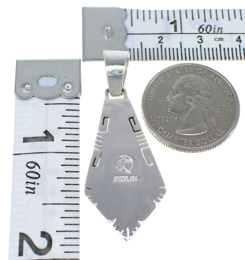 Southwestern Turquoise And Opal Sterling Silver Pendant AX48202