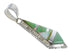 Authentic Sterling Silver Turquoise And Opal Pendant AX48207
